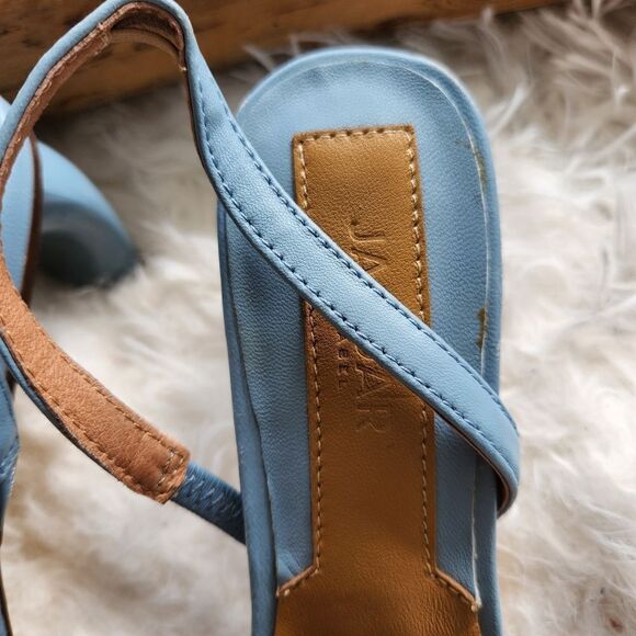 Jaggar the label blue slingback leather heels - Picture 5 of 12
